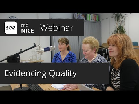 Webinar recording: Using NICE guidance to improve and evidence quality in adult social care