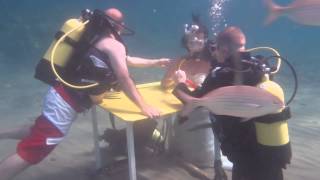 preview picture of video 'Paloma Club Sultan, Özdere - Unterwasser-Hochzeit - Underwaterwedding of Tammie and Arran'