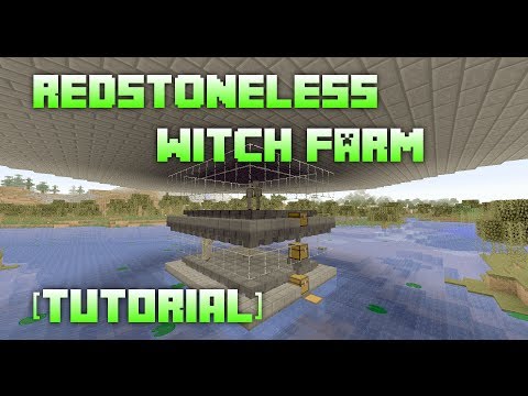 Insane Redstoneless Witch Farm - NO WAY!