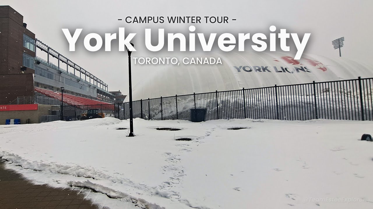 York University Toronto Campus Tour - Winter Drive 2022: 6th Best Overall in Ontario Canada