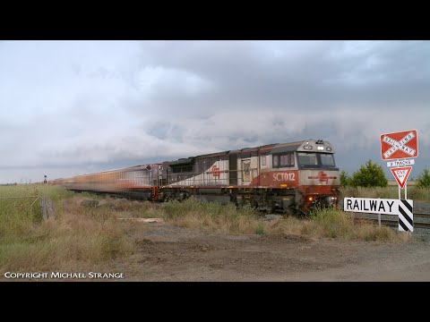 SCT 1PM9 Freight Train And Storm Clouds Timelapse (2/12/2021) - PoathTV Australian Railways