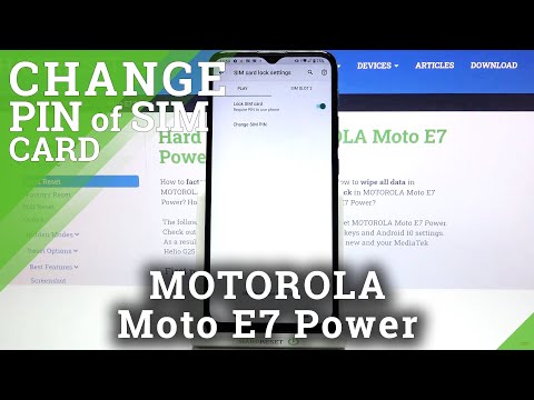 How to Change SIM PIN on MOTOROLA Moto E7 Power – Set Up SIM PIN