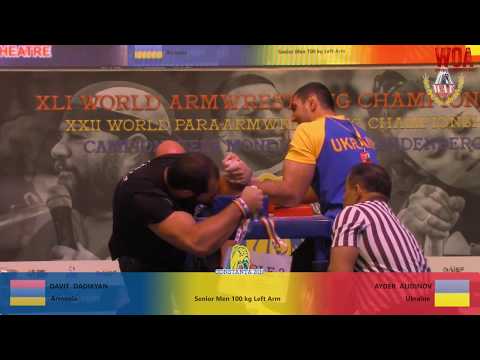 100КГ ЛЕВАЯ РУКА | 100KG LEFT ARM | ЧМ АРМРЕСТЛИНГ 2019 | (World armwrestling championship 2019)