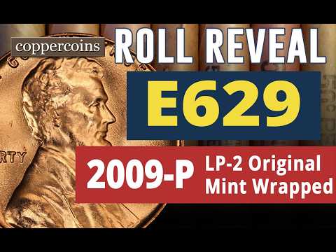Coin Roll Hunt Reveal #E629 : 2009-P LP-2 Original Mint Wrapped Roll
