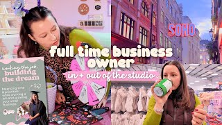 studio vlog 📦🎀 launching my new ebook (+ sales stats 💸) london trip + spin & mix BTS! 👻