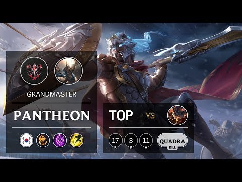 Pantheon Top vs Rumble - KR Grandmaster Patch 10.1