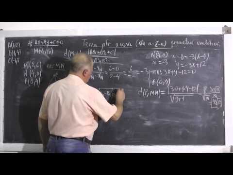 Lectia 380 - Geometrie analitica - Probleme din tema pentru a doua zi la matematica - Clasa 10
