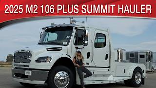 A preview image of the linked video showcasing 2025 Freightliner M2 106 Plus Summit Hauler