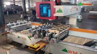 Máy Khoan Làm mộng âm CNC 10 đầu đa năng WM-5x2CNC