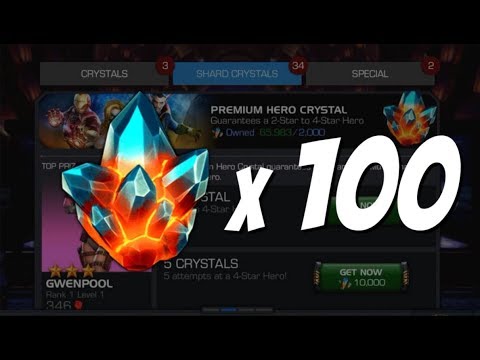 100 Premium Hero Crystals Opening - Marvel Contest of Champions