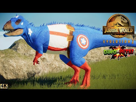 MARVEL & DC COMICS DINOSAURS BATTLE | CAPTAIN AMERICA, SPIDERMAN, BATMAN, SUPERMAN | JURASSIC WORLD
