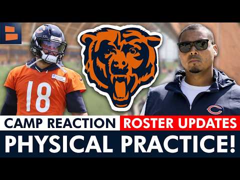 Thumbnail for Chicago Bears Training Camp Reaction After MOST PHYSICAL PRACTICE Yet: Injury Updates & Roster News by Head, Luke