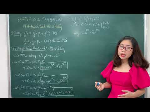 Giải tích 2 - Chương 4 - Bài 3. Phương trình vi phân cấp 2 (P1)