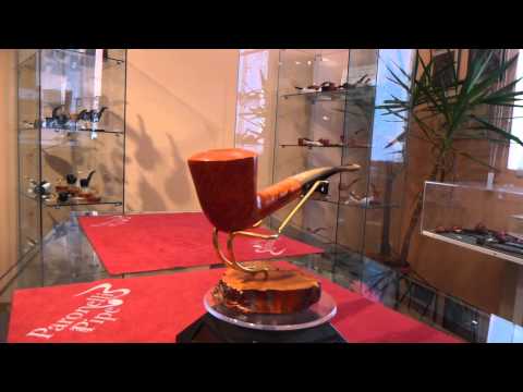 Pipa in radica half bent fatta a mano - www.paronellipipe.it