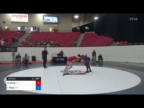 72 Kg 7th Place - Haley Ward, MO West Championship Wrestling Club Vs India Page, Barons Women's Wr