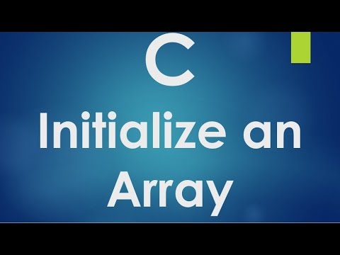 C Programming 47 Initialize An Array