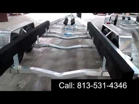 Our Tandem Axle Aluminum Boat Trailer Video Review.