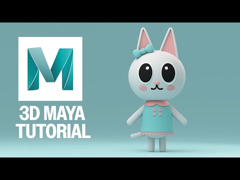 3D Maya Modeling Tutorial for Beginners - How to model a simple character