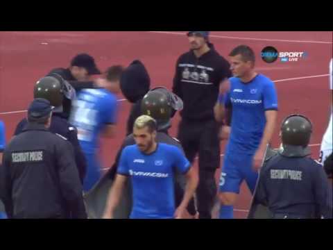 Levski fans forced own players to take off shirts after they lose with CSKA Sofia 28.05.2017