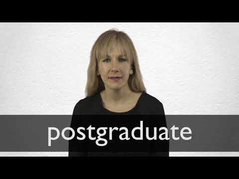 Post graduate meaning