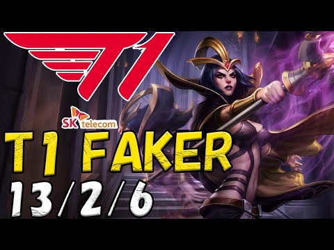 T1 Faker ルブラン(LeBlanc) VS シンドラ(Syndra) MID patch 12.23 KR RANK
