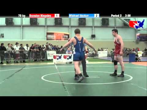 Brandon Kingsley vs. Michael Hooker at 2013 ASICS University Nationals - FS