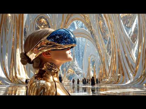 Golden Future • 1 Hour Luxury Sci-Fi Ambient | 10 Golden Cyberpunk Future Cities