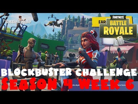SECRET Battle Star Week 6 - Blockbuster Challenge Guide - Fortnite Battle Royale Season 4
