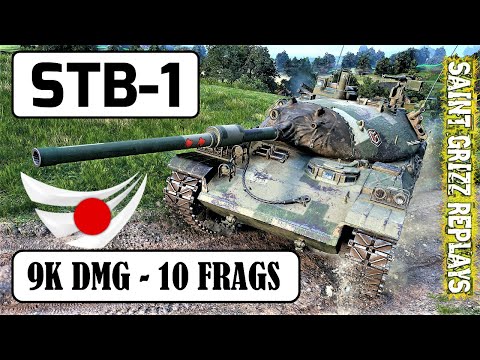 WoT STB-1 Gameplay ♦ 9k Dmg 10 Frags ♦ Medium Tank Review