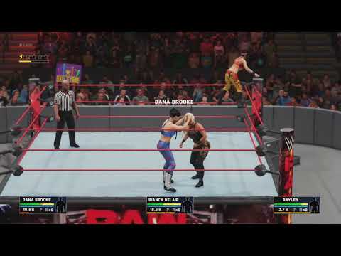WWE 2K18 BIANCA BELAIR VS DANA BROOKE VS BAYLEY