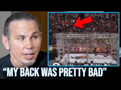 Matt Hardy On His Leg Drop From The Top Of The Steel Cage - Unforgiven 2005