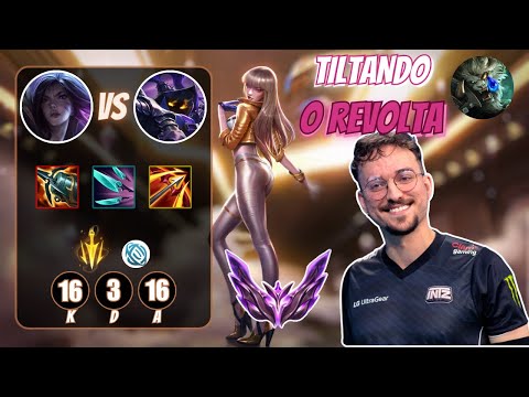 KAI'SA CRIT do MICÃO é boa DEMAIS (vs Revolta) ! LoL BR VOD's.