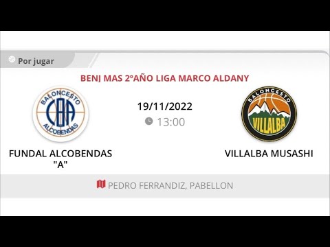 Benjamin masc 13 FUNDAL ALCOBENDAS - VILLALBA MUSASHI