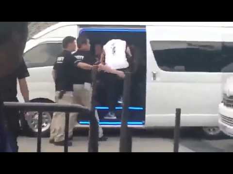 Super Junior after rehearsal at SG Indoor Stadium