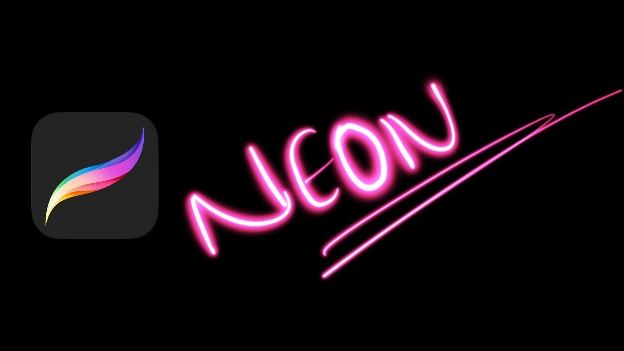 Neon Procreate brush