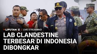 🔴 LIVE | Lab Clandestine Terbesar di Indonesia Dibongkar, 1,2 Ton Bahan Baku Sab