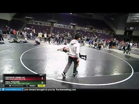97 Lbs Round 4 - Zaiyahn Ornelas, Team Zapas Wrestling Club Vs Max Pogline, Wrecking Crew Wrestlin