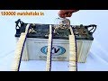 100,000 Matches in Battery Experiment | Amazing Domino effect |