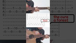 intro a forest by the cure #acoustic #cover #guitar #tutorial