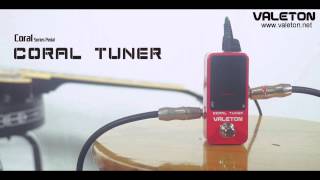 Video thumbnail for Coral Tuner Demo [ Valeton - Coral Series Pedal ] by Valeton