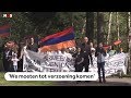 ARMEENSE GENOCIDE: Armeense, Turkse en Koerdische Nederlanders leggen samen krans bij monument