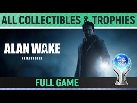 Alan Wake Remastered - All 298 Collectibles & Trophies 🏆 Manuscripts, Coffee, Chests, Cans etc.