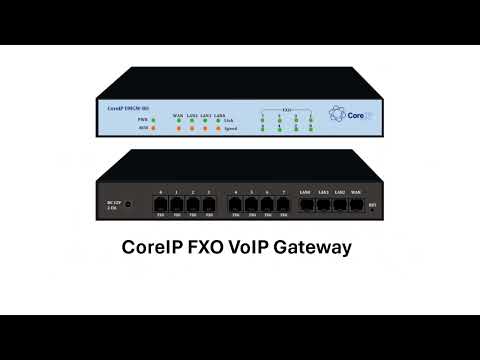 CoreIP UMGW 08 FXO Media Gateway/VoIP Gateway for Epabx System/IP PBX System/Intercom System