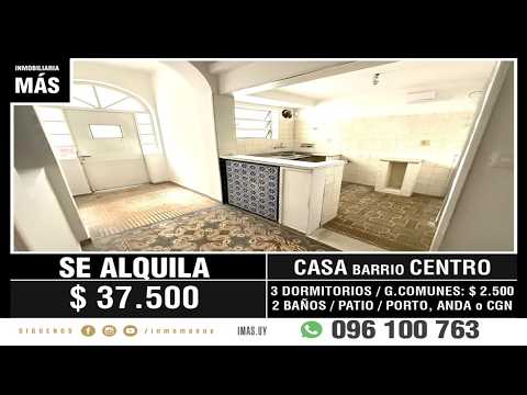 Video de YouTube - Casa Alquiler Patio Centro Montevideo iMas.uy P *