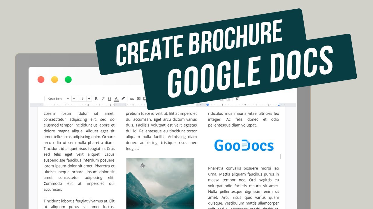 How to Make a Brochure On Google Docs | Tri fold Bi fold And Double-Sided Brochure