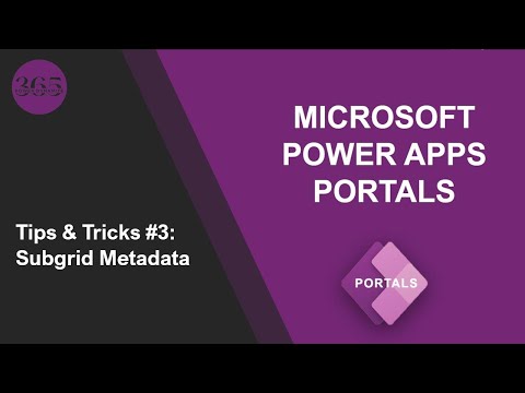 Power Pages Tip #3 - Subgrid Metadata - Power Dynamite 365 - Urdu/Hindi #powerpages #powerportals