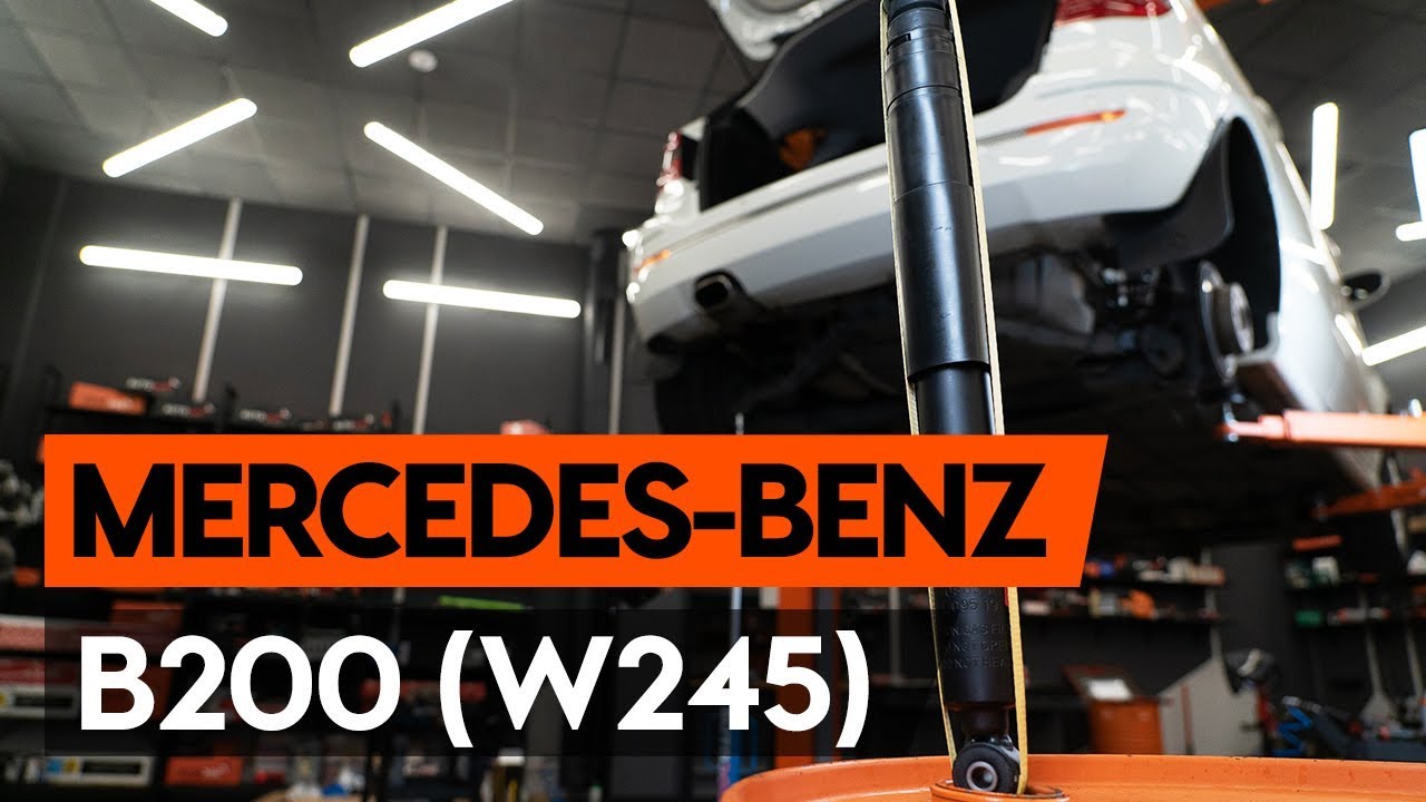 Jak vyměnit zadní tlumiče pérování na Mercedes W245 – návod k výměně