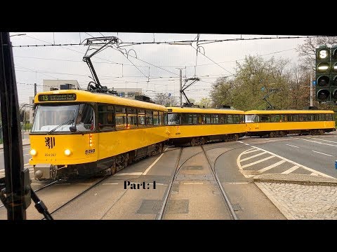 Tatra trams in Dresden / Germany / Part: 1 / Tatra Straßenbahnen in Dresden / Teil: 1