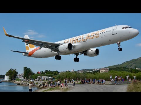 Ultimate Skiathos Airport Planespotting in 4K. Very Low landings and Jetblast departures July 2022