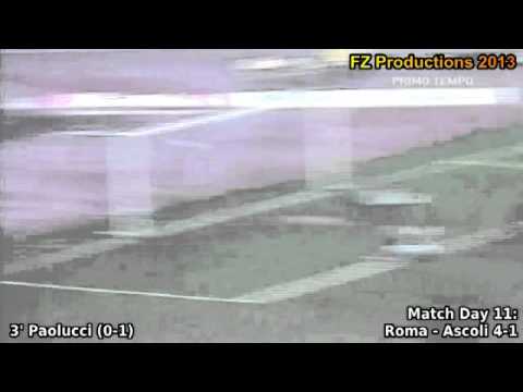 Serie A 1980-1981, day 11 Roma - Ascoli 4-1 (Paolucci goal)